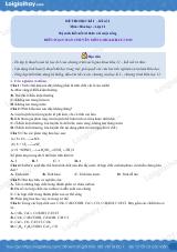 Đề thi học kì 1 Hóa 11 Kết nối tri thức - Đề số 2